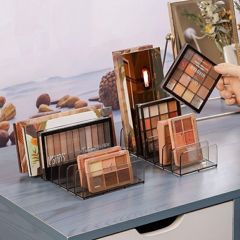 Makeup Opbevaring | Øjenskyggepalette Opbevaringsboks Med Adskillelse Til Pudder, Akryl Makeup Organizer Til Bord, Blush Og Kosmetikhylde Til Læbestift. Makeup Opbevaring Makeup Opbevaring